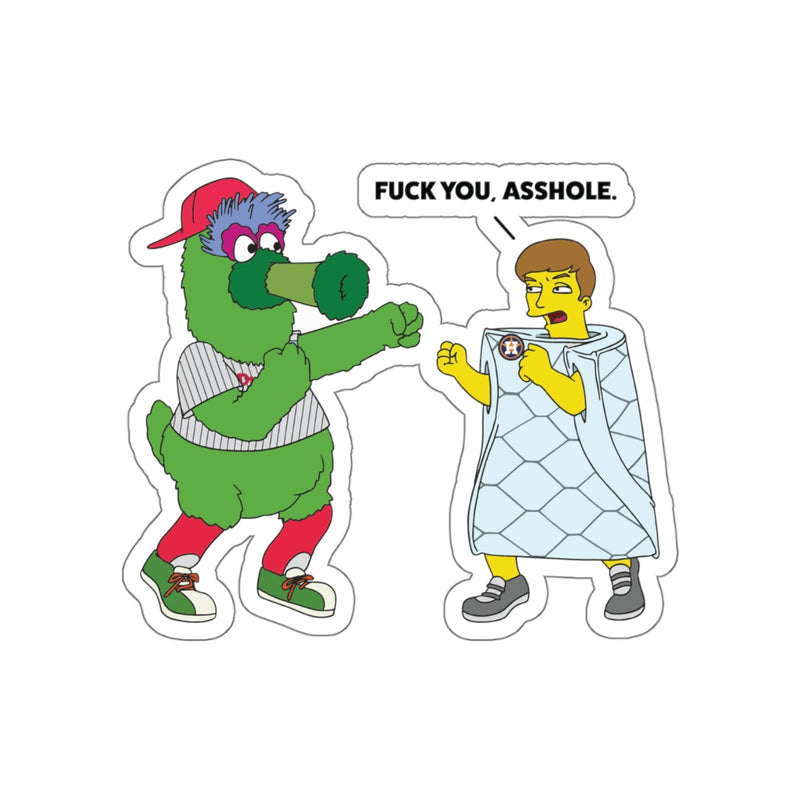 Fuc* you, As*hole! Die-Cut Stickers - Canned Oxygen Design
